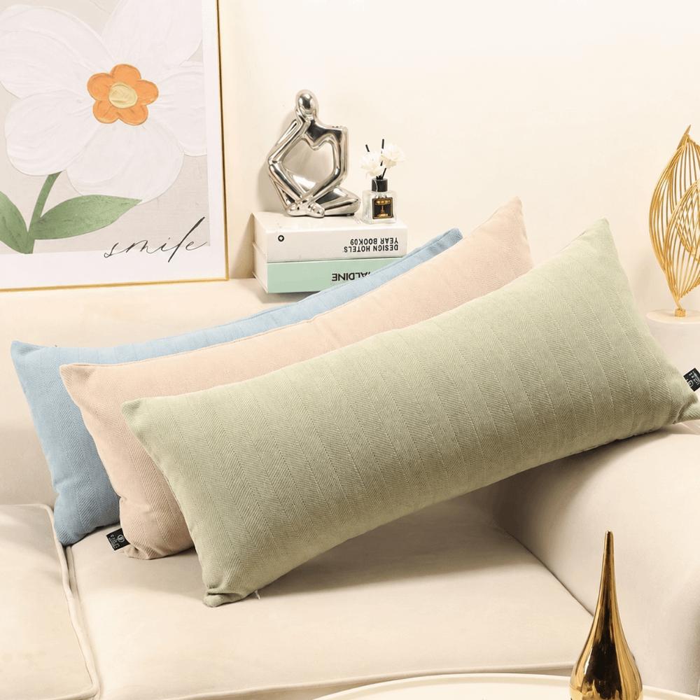 35*90cm Long Pillow Cover Soft Fabric Pillowcase Covers Nordic Lumbar Pillow Cover Home