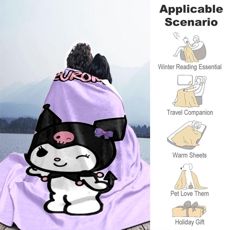 Cute Purple Kuromi Tapestry Blanket Blanket Soft And Comfortable Sheet Nap Blanket Gift