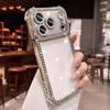 Custodia Bumper con Protezione Fotocamera in Diamante Bling Per Per Iphone 17 16 1 14 13 17Pro Max Airbag Anti-urto Trasparente Morbida
