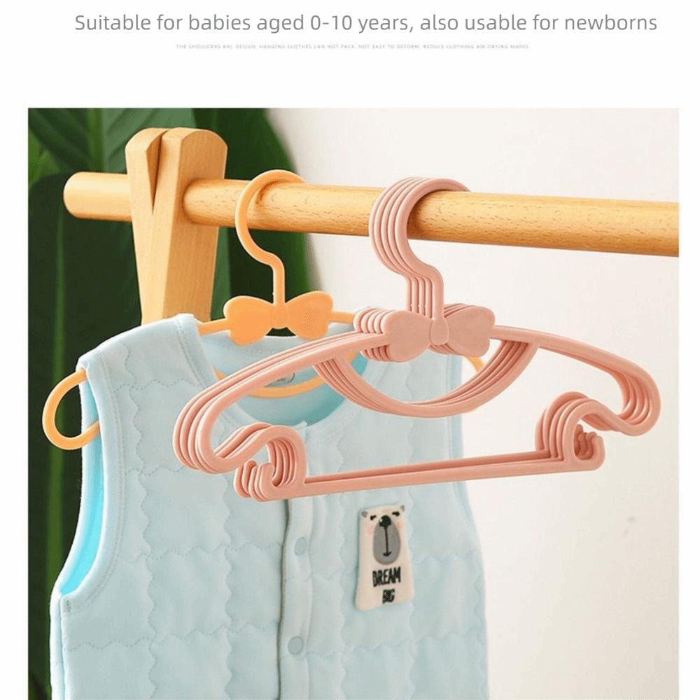 30Pcs Plastic Material Baby Clothes Racks Portable Closet Organizer Kids Clothing Hangers  Travel