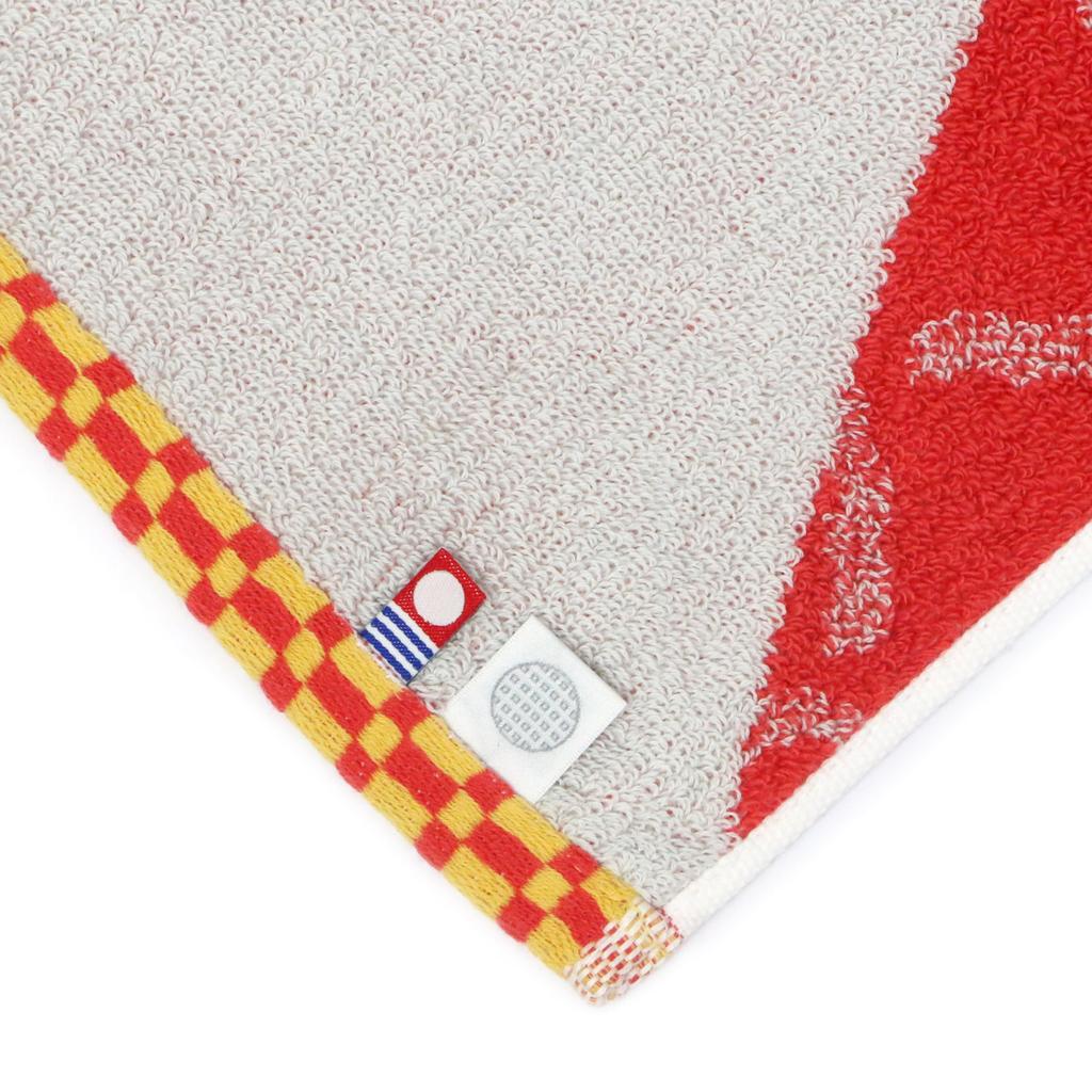 Imabari Towel Iori Face Made In Highly Mount Fuji "Fujisan" Towel, Japan, Absorbent, (Red)