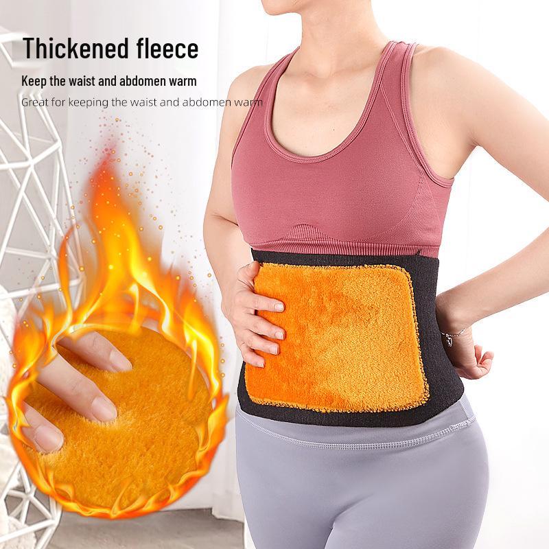 Golden Plush Adjustable Lumbar Support Belt – Warm, Thickened, Elastic Abdominal Binder