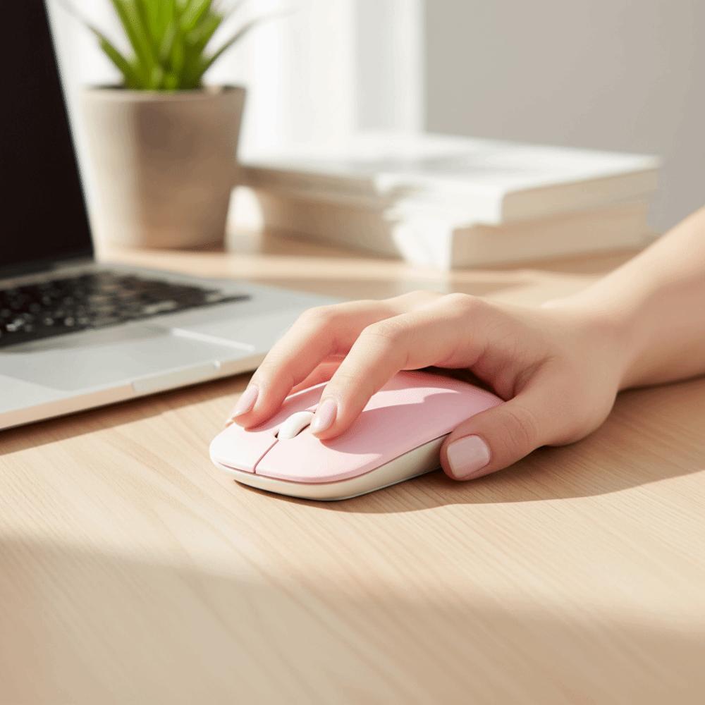 Portable Size Bluetooth Mouse Silent Design Optical Mouse Ergonomic Mouse Office Use