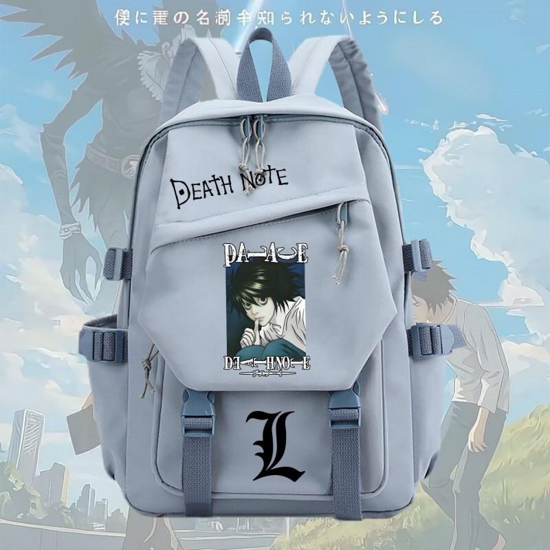 Anime Notebook L Light Yagami Cosplay School Backpack Teens Unisex Large Capacity Nylon Daily Use