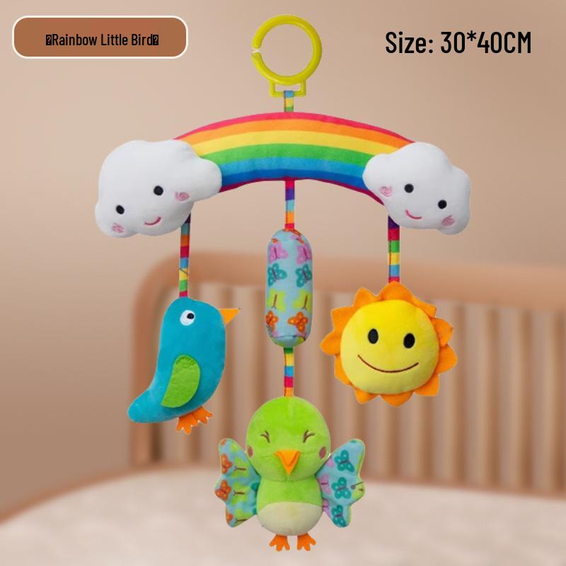 Beijiali Rainbow Stroller Pendant Wind Chime - Educational Newborn Baby Toy (0-1 Year)