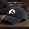 Funny Wolf Print Baseball Hat Unisex Outdoor Fashion Versatile Peaked Cap