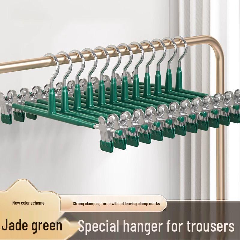 Non-Slip Pant & Skirt Clips: Strong Metal Hangers for Drying and Organizing Clothes