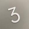 3D Self-adhesive Waterproof Plating House Number 0 To 9 Modern Gold Digits House Number Door Plate Address Outdoor Door Number