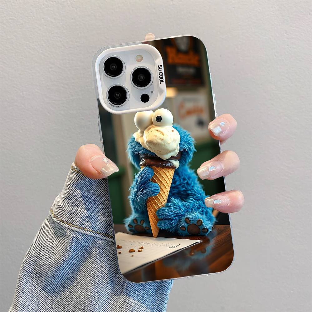 C-Cookies Monster Phone Case For IPhone 17 16 15 14 13 12 11 Pro Max Plus X XR XS Max Shockproof Bumper Cover