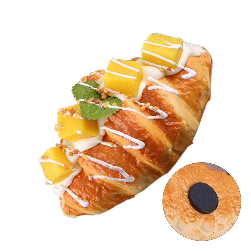 Artificial Croissants Fake Toy Simulation Croissants Fake Bread for Display Dropshipping