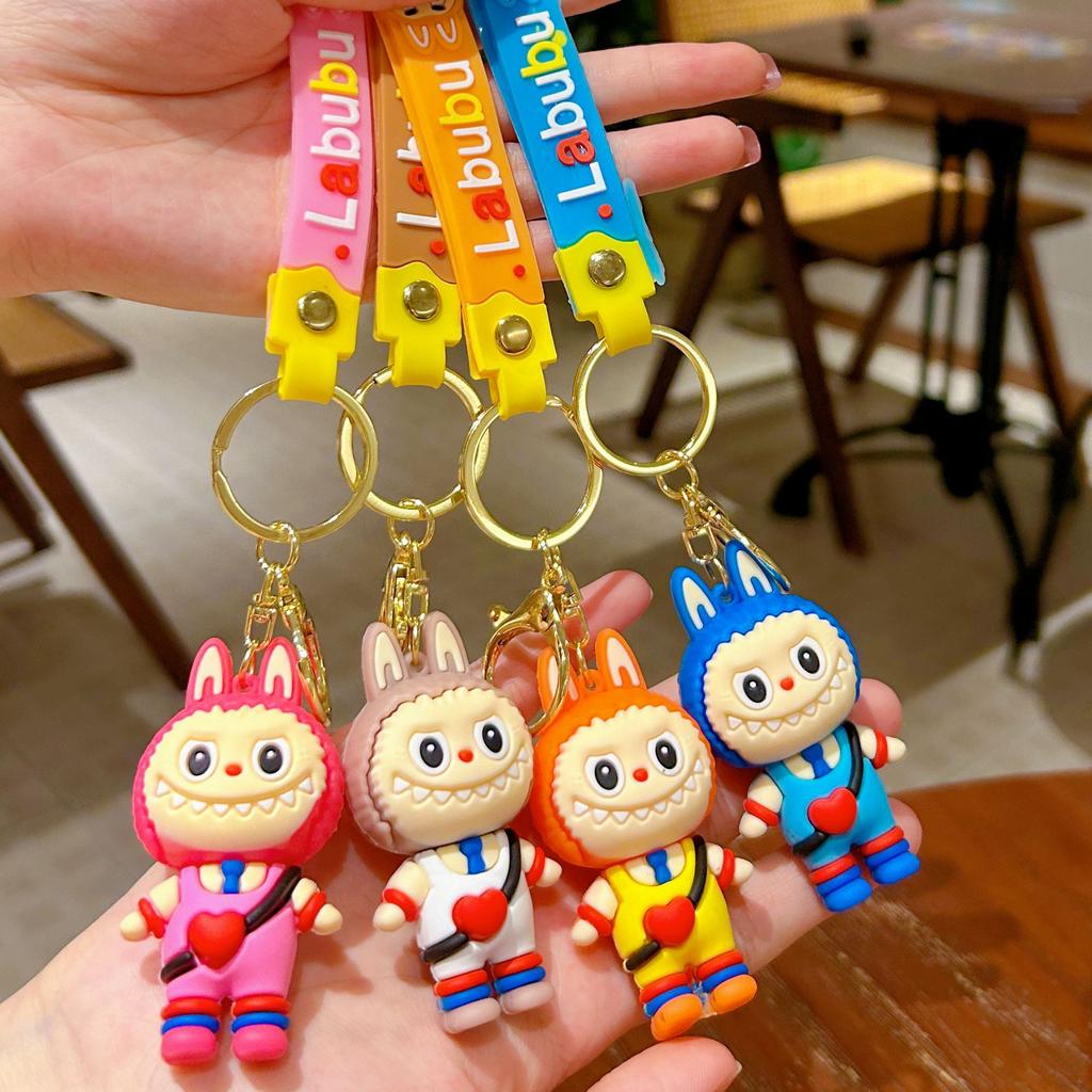 Cartoon Sheep Keychain Pendant Cute Doll Backpack Car Key Chain Ring Gift