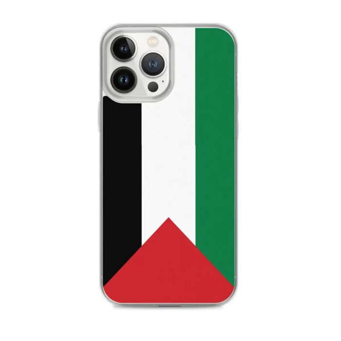 Coque iPhone - Palestina - Drapeau - Souple - Multicolore - Compatible iPhone 13 Pro Max