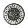 Moving Gears Wall Clock Rustic Industrial Oversized Wall Clock Heavy Duty for Living Room 7706