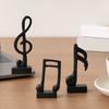 DYS 3Pcs Minimalist Music Note Resin Sculpture, Treble Clef & Eighth Quarter Desk Decor for Piano Room Living Room, Matte Art Collectible, Creative