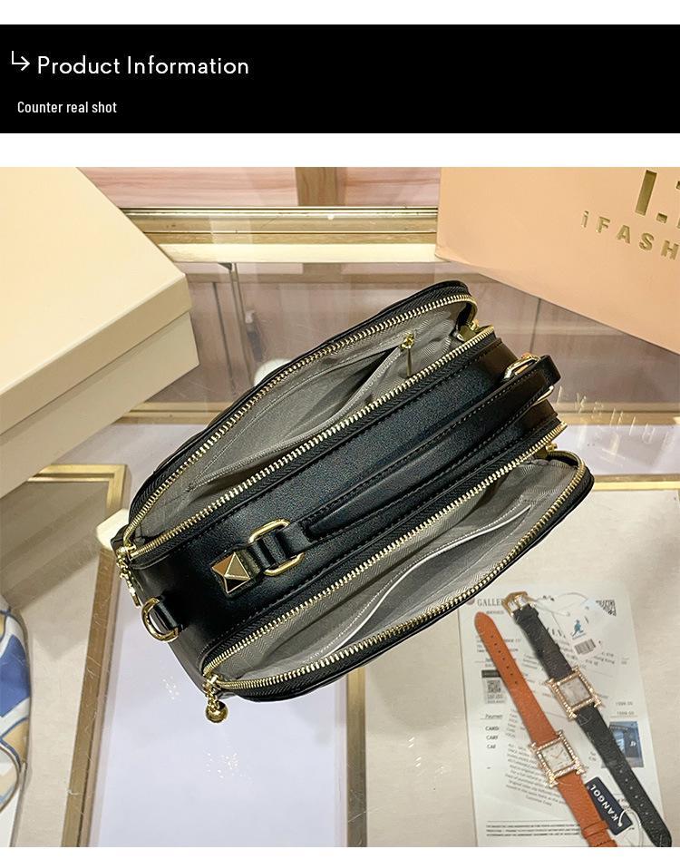 Shiling 2025 Handtasche & Umhängetasche für Damen mit schwarzem Diamantmuster aus Leder