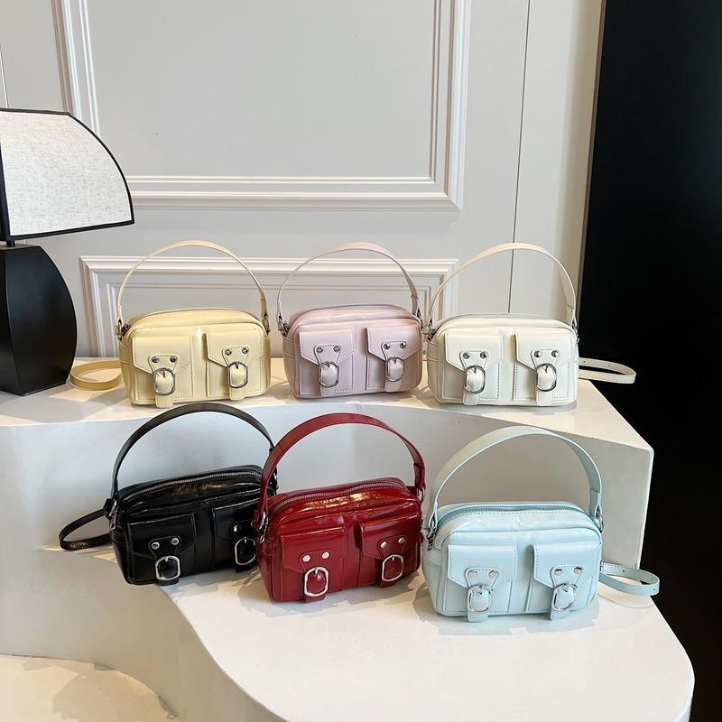 Retro High-end New Versatile Spice Girl Locomotive Bag Camera Bag Handbag Shoulder Messenger Bag