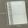 M5 A6 Diagonal Pp Three Fold Pp Loose Notebook Cover Mini Portable Sticker Small Card Po Storage Ledger