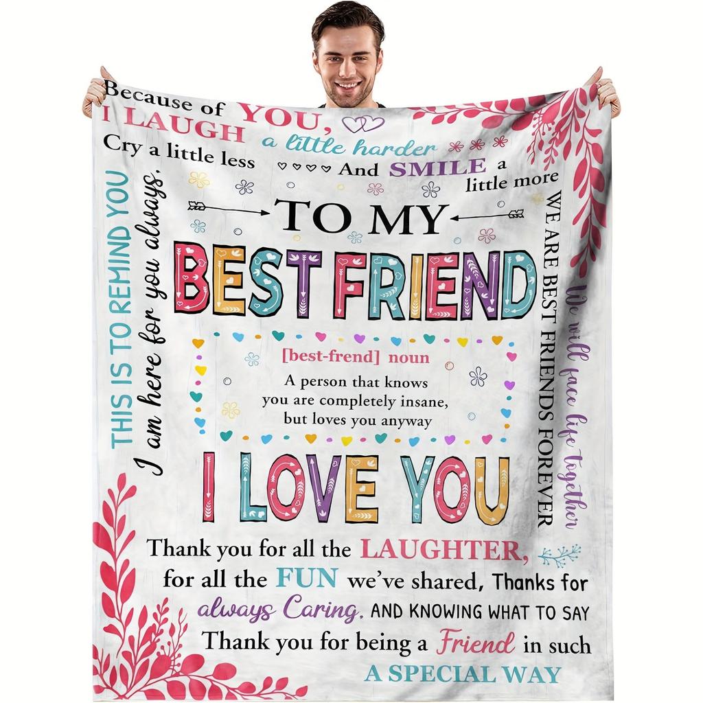 Soft and Warm Flannel Blanket - a Cozy Blanket for All Seasons, Perfect for Sofa, Bed - the Perfect Gift for Your Best Friend