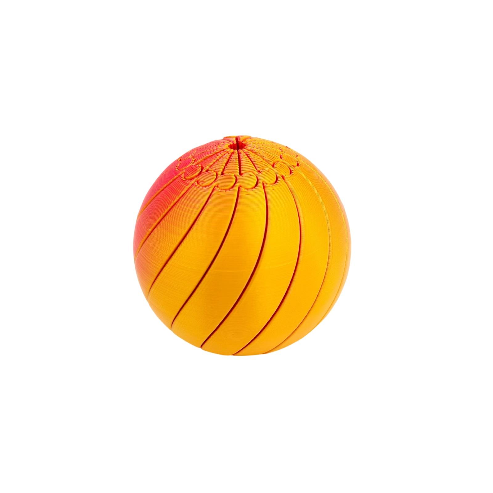 

3D-Printed Ball - A Colorful Gradient Stress-reducing Desktop Toy, A Creative Deformable Sculpture That Helps Improve Concentration And One Size