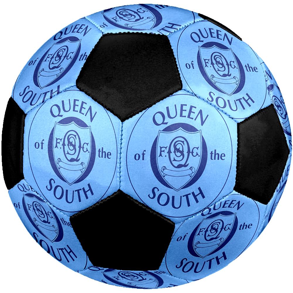 SIZE 5 Queen of the South FC Soccer Ball Colorful All Ages Machine Stitched PVC Competition Ready Durable High-Bounce