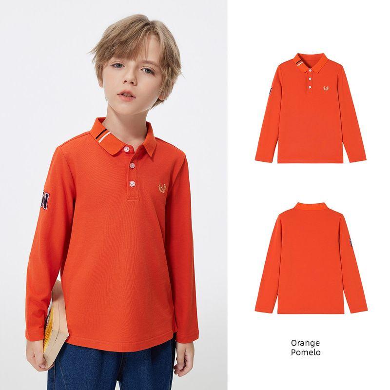 Navigare Italian Sailboat Boys' Polo Shirt 2026 Spring Children's Long-Sleeved T-Shirt Top