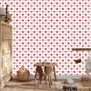 Christmas wallpaper mint white and coral motifs 50x1000