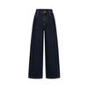 JIUZI Anna Koh Retro Deconstructed Fleece-Lined Denim Banana Pants