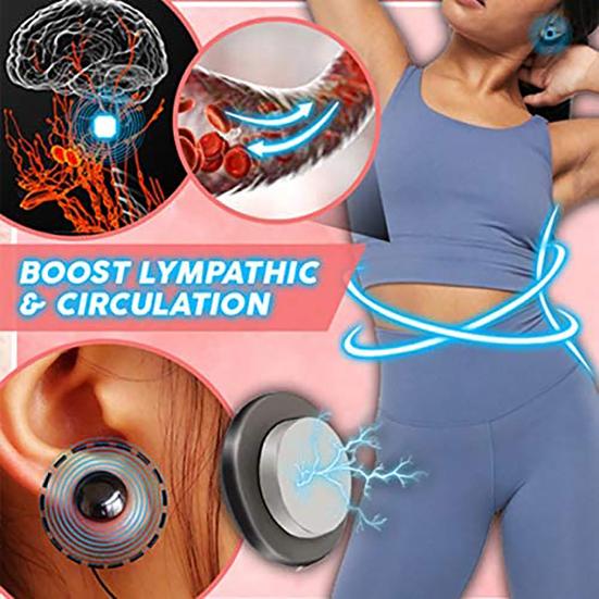 4Pcs Unisex Magnetic Slimming Acupoints Stimulating Jewelry Ear Stud Earrings