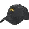Fishing Cast Graphic Washed Baseball Cap Durable Cotton Casual Golf Hat Adjustable