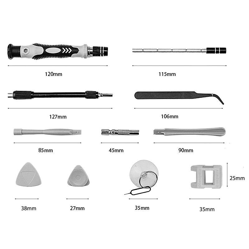 115-in-1 Multi-function CRV Screwdriver and Disassembly Tool Set for Watch Repair