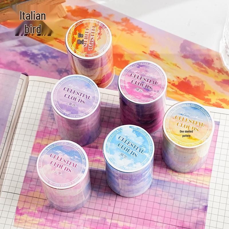 Yi Niao Sky Cloud PET Tape: Sky Theme Scenery for Journals (6 Styles)