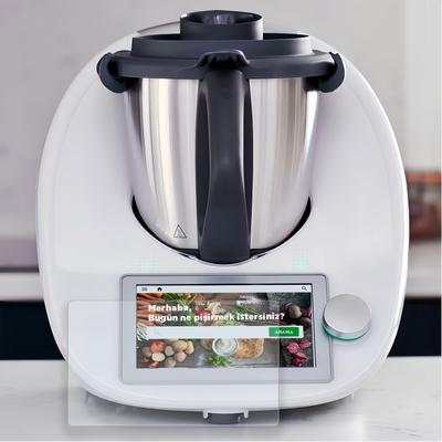 2 Stück Kompatibel mit Thermomix TM7/TM6 Displayschutz High-Alumina Gehärtetes Glas Mixer Küchenzubehör Schutzfolie