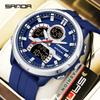 Electronic Watch Men's Dual Display Dial 5ATM Waterproof Night Light Stopwatch Multifunctional Sports Electronic Watch