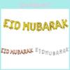 Premium Eid Mubarak Ramadan Kareem Folieballongbanderoll För Islamisk Festdekoration