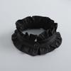 1 set Stile Francese Falso Collo Finto Design Pieghettato Bordo Arricciato Collare da Collo Choker Caratteristica Regolabile Manica Arricciata Rimovibile