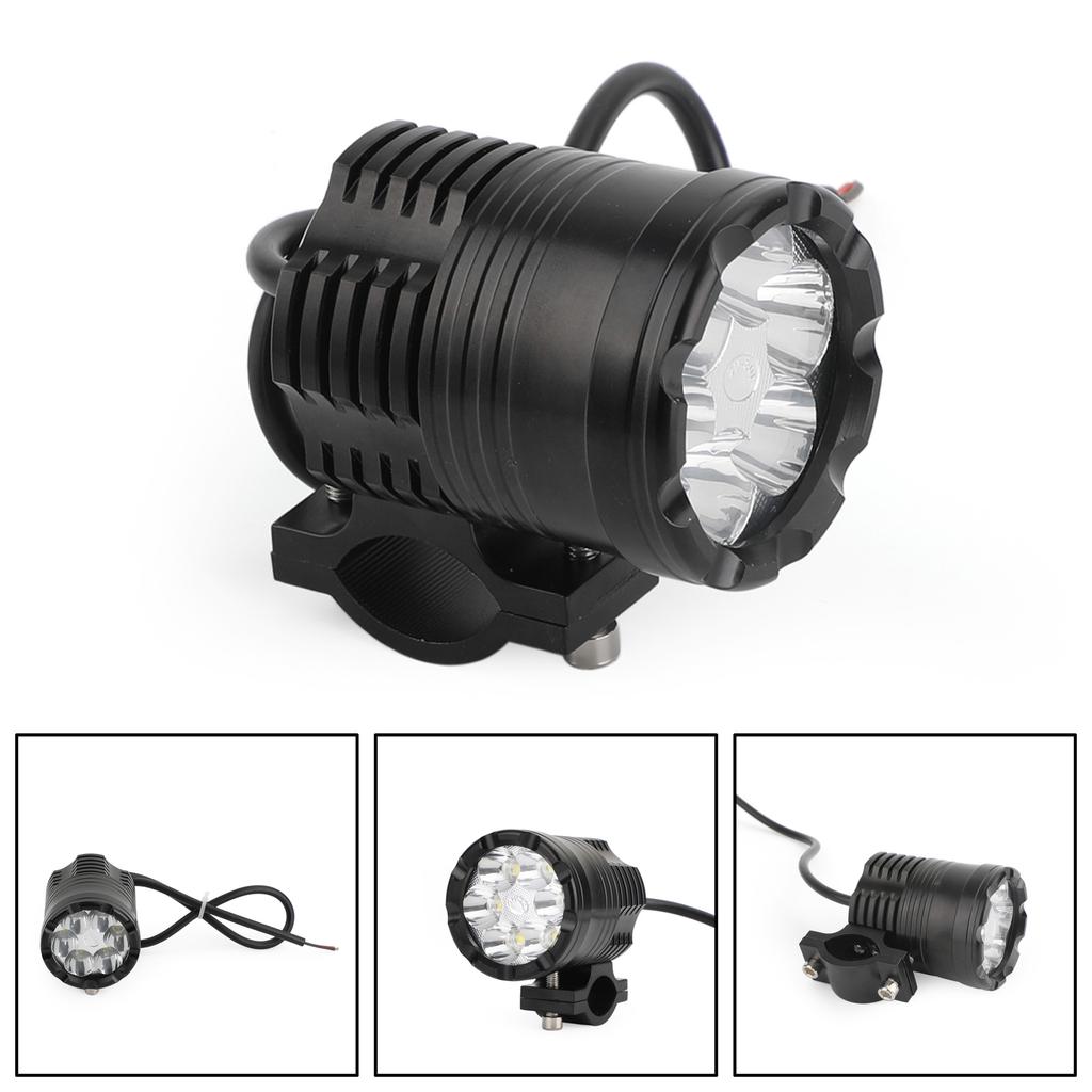 Areyourshop 12V-80V DC 1800LM 6X LED MTB Motorcycle Light Bike Front Headlight