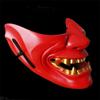 Stunning Resin Half Face Hannya Mask Perfect For Halloween And Costume Parties