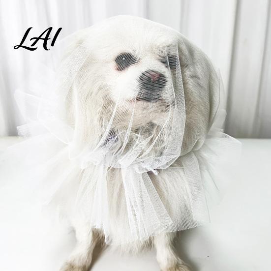Pet Protection from Grass Dog Face Mesh Net Anti Eating Headgear Breathable Adjustable Lightweight Training Accessories Head Cover for Small Medium