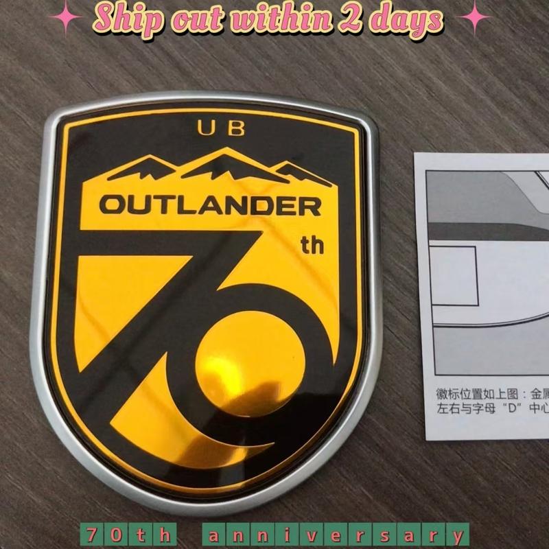 Tailgate Mark 70th Anniversary  Sticker For Outlander
