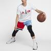 Jordan Basketball Print Casual Short Sleeve T-Shirt Men Tops White AT0553-100