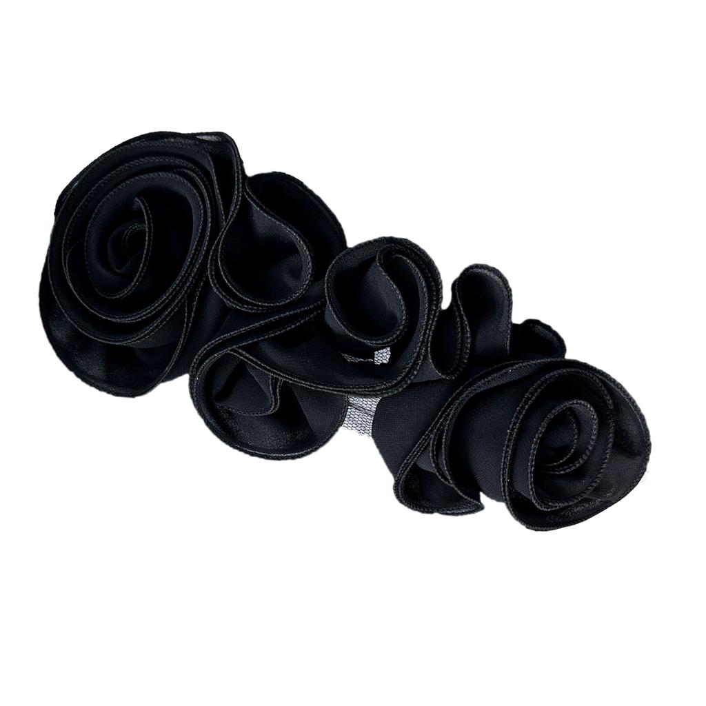Ruffle Edge 3d Flower Applique for Evening Party Gown Costume Decoration Sewing on Flower Patches for Handcraft Project
