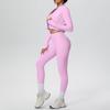 Cross-Border Halter Backless Sports Bra & High-Waisted Zipper Jacket Yoga Set