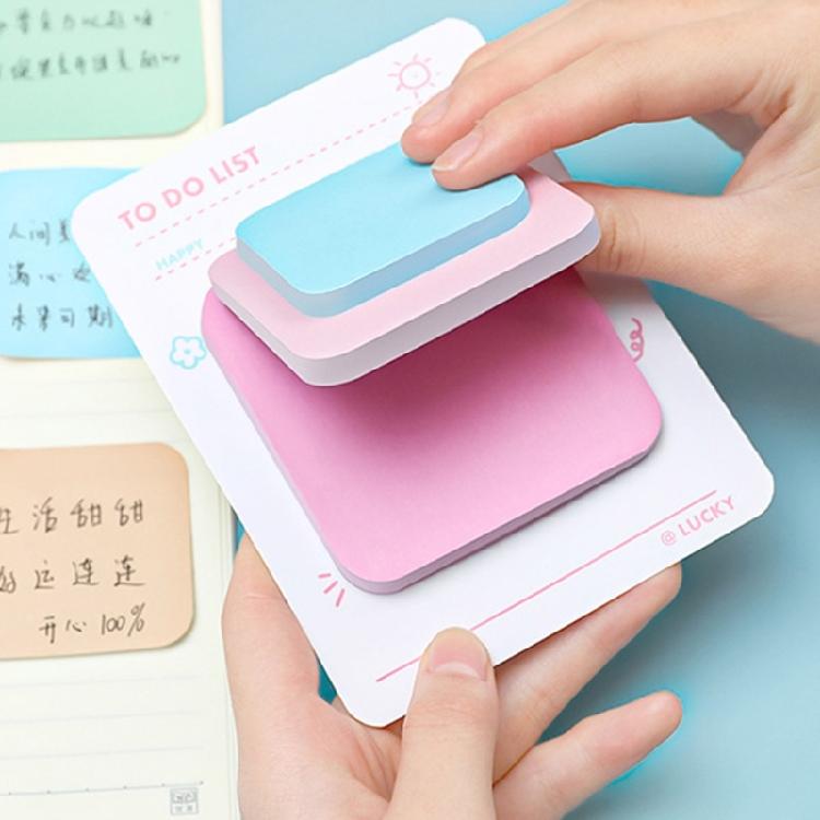 Adhesive Sticky Note Lovely Sticky Notes Aesthetic Memos Pad Colorful Note Pad School Office Supplies
