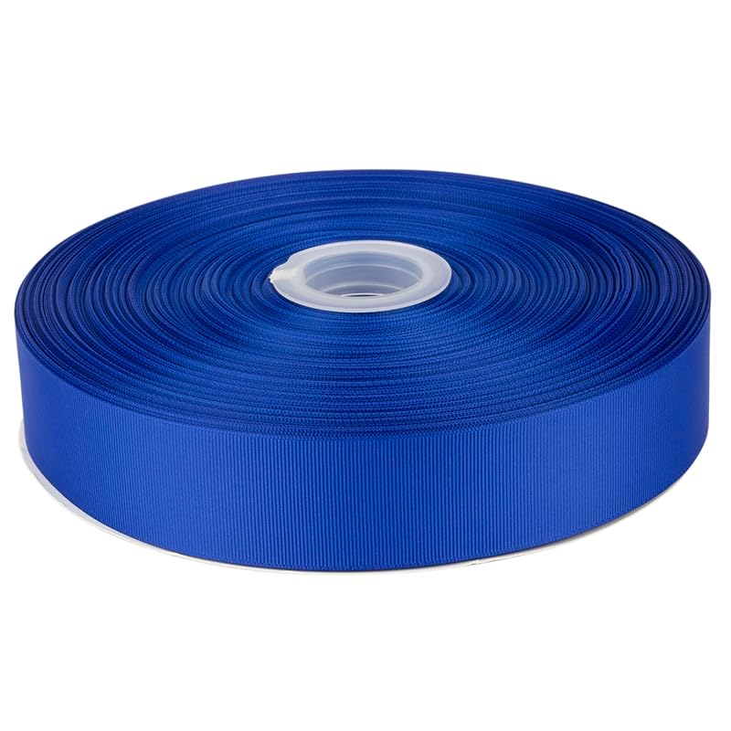 

[Tekdeere]Width 38mm solid cobalt grosgrain ribbon, perfect for gift wrapping, sewing, hair accessories, wedding decorations - 91m/roll