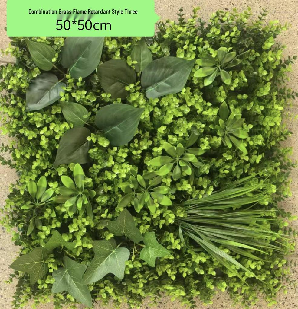 Flame-Retardant Green Wall: Anti-Aging Lawn Decoration for Malls & Backgrounds