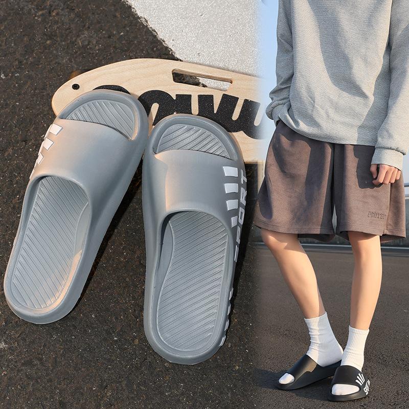 Pantuflas unisex de EVA suave, sandalias antideslizantes para interiores y exteriores, calzado casual de color liso para todas las estaciones.