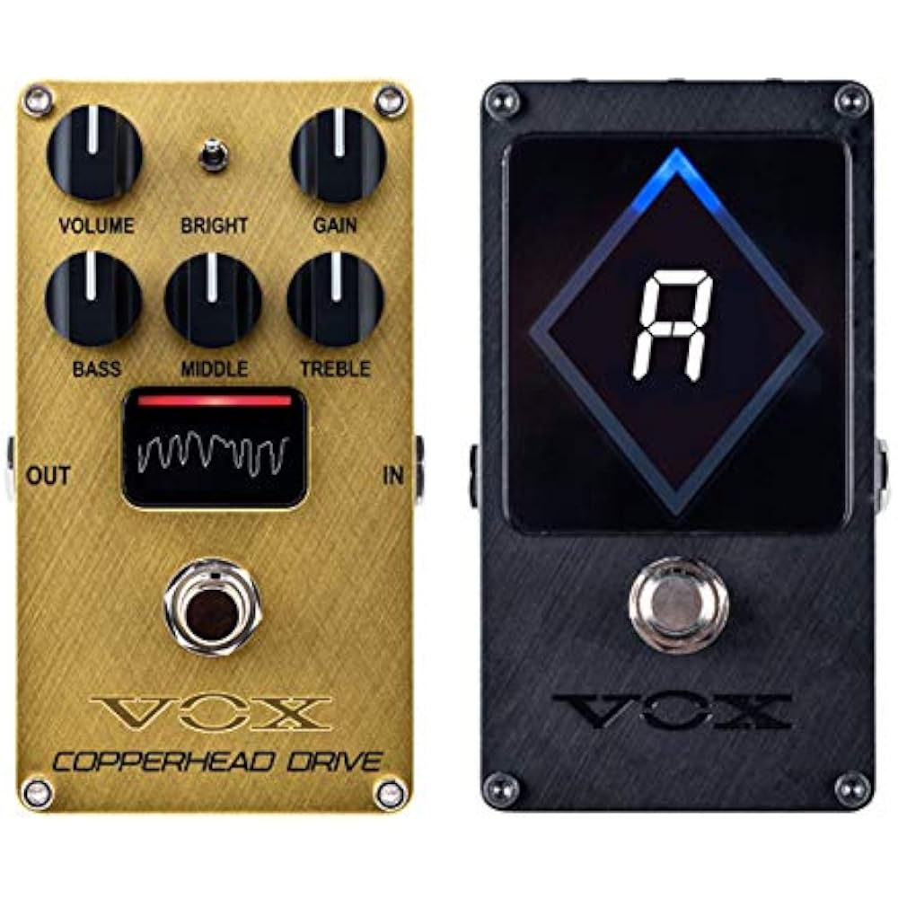 VOX - VALVENERGY Педаль-эффект лампового усилителя COPPERHEAD DRIVE (VE-CD) + Набор тюнера-педали стробоскопа VXT-1
