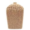 Popcorn White Clear/Red Evening Clutch Bag Wedding Purse Handmade Dazzling Women Shoulder Chain Handbags Party Cocktail Clutches