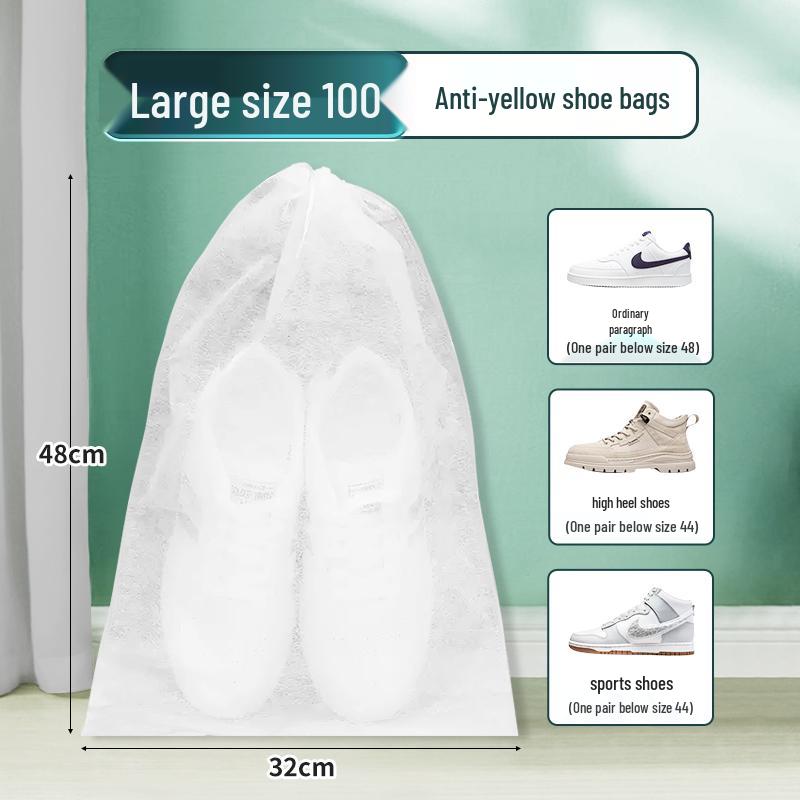 Shoe Drying & Storage Bag - Anti-Yellowing, Dustproof, Moisture-Proof Travel Cover for White Shoes