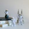 3 Pcs Astronaut Figurine Home Decor Astronaut Statue Study Office Desk Decor Showpiece Gift Decoration Accessories Outer Space PVC Sculpture